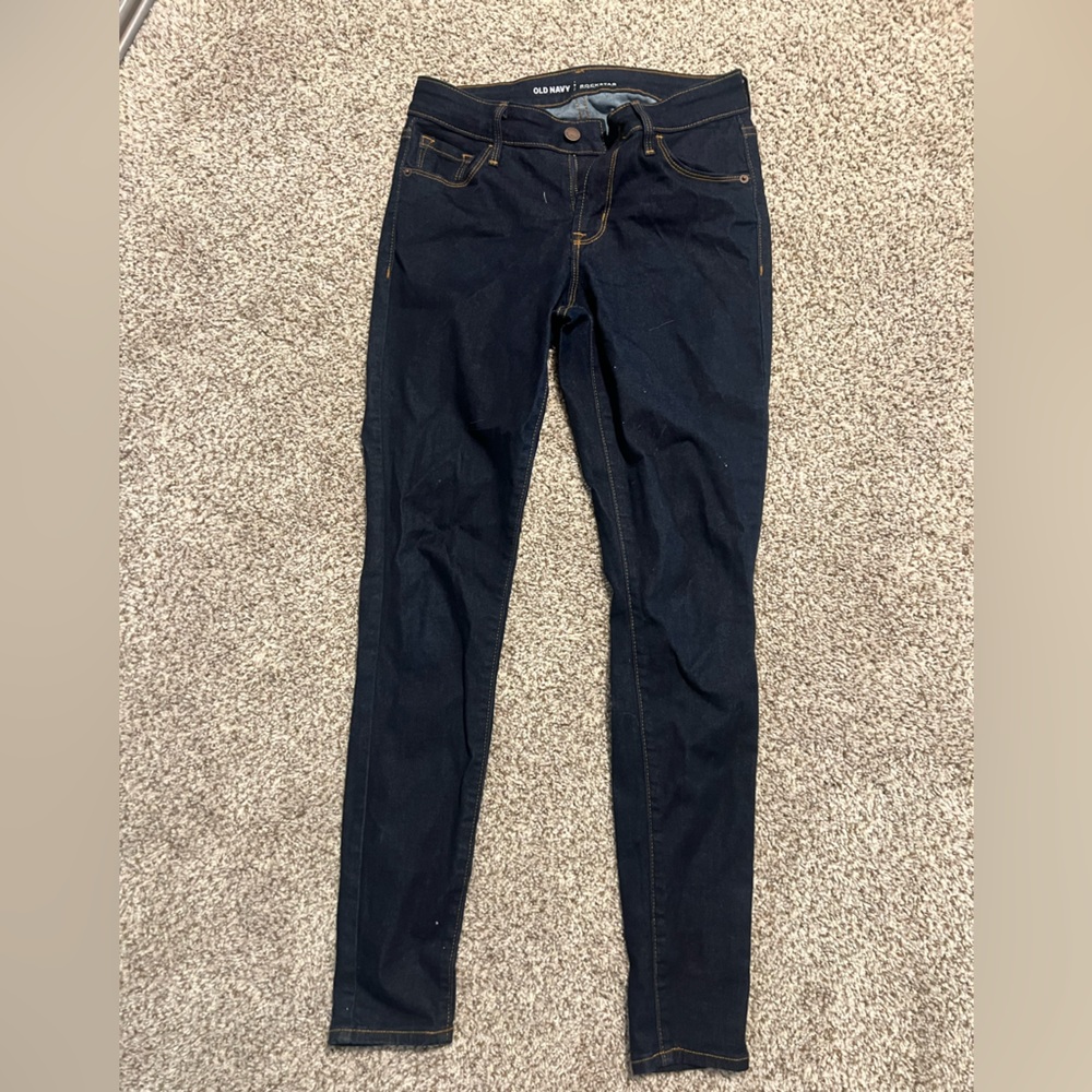 Old Navy Rockstar Dark Blue Skinny Jeans
